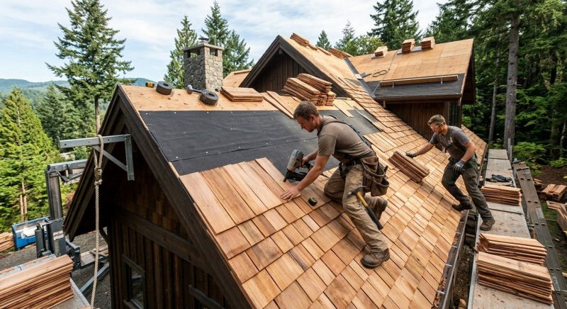 Wood Roofing Installation in West Salem, OH