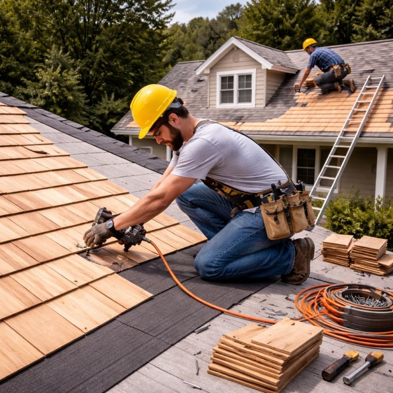 Wood Roofing Installation in West Salem, OH