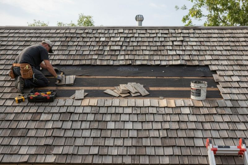 Wood Shake Roof Repair in North Olmsted, OH