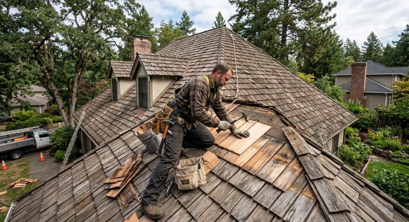 Wood Shake Roof Repair in North Olmsted, OH