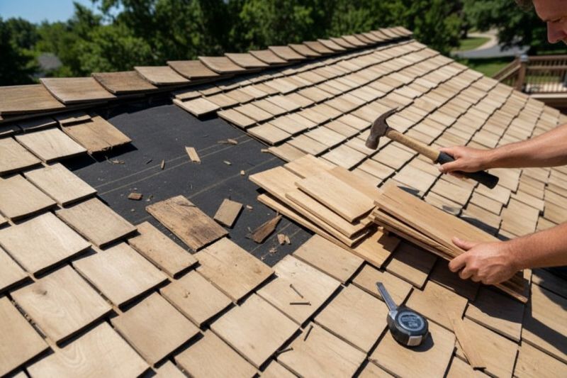 Wood Shake Roof Repair in Stow, OH