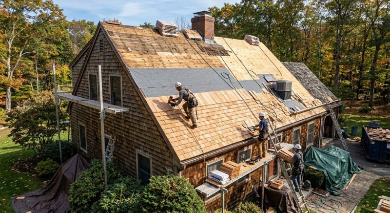 Wood Shingle Roof Replacement in Medina County, OH